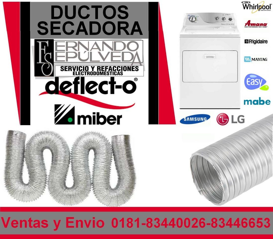DUCTO DE ALUMINIO DE SECADORA