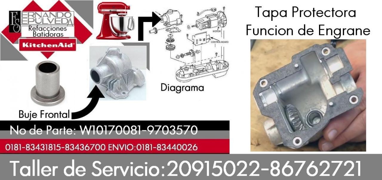 BUJE FRONTAL DE BATIDORA  KITCHENAID