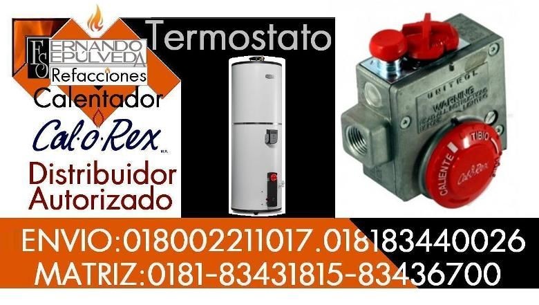 Termostato UNITROL Generico para Boiler de Depósito de Gas Calorex, Cinsa, Rheem, Lenomex, etc.