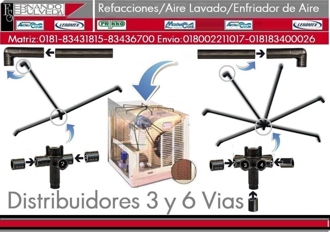 DISTRIBUIDOR DE AGUA PRA EQUIPOS DE AIRE LAVADO DE 6 VIAS