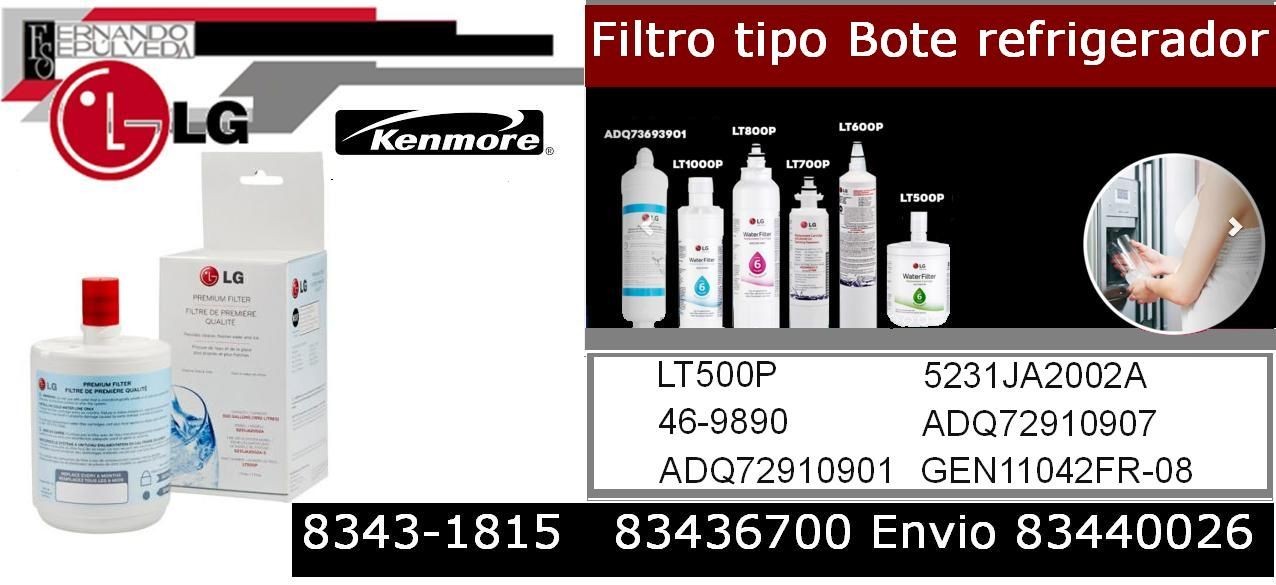 FILTRO PURIFICADOR DE AGUA REFRIGERADOR LT500P